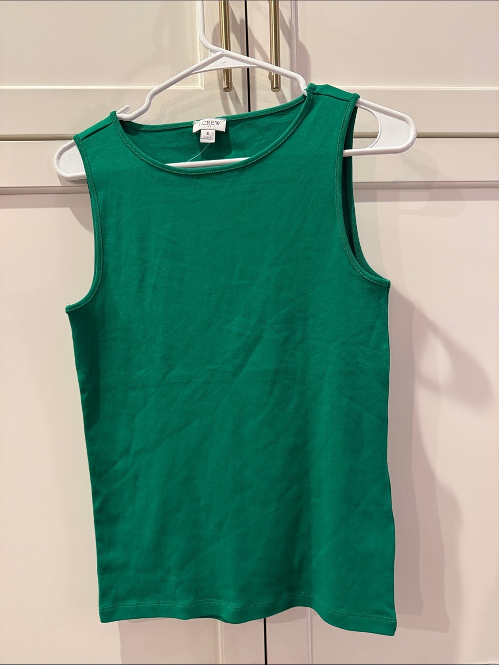 J. Crew Emerald Green Tank small cotton